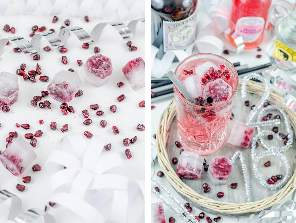 Pomegranate and Rose Gin Tonic
