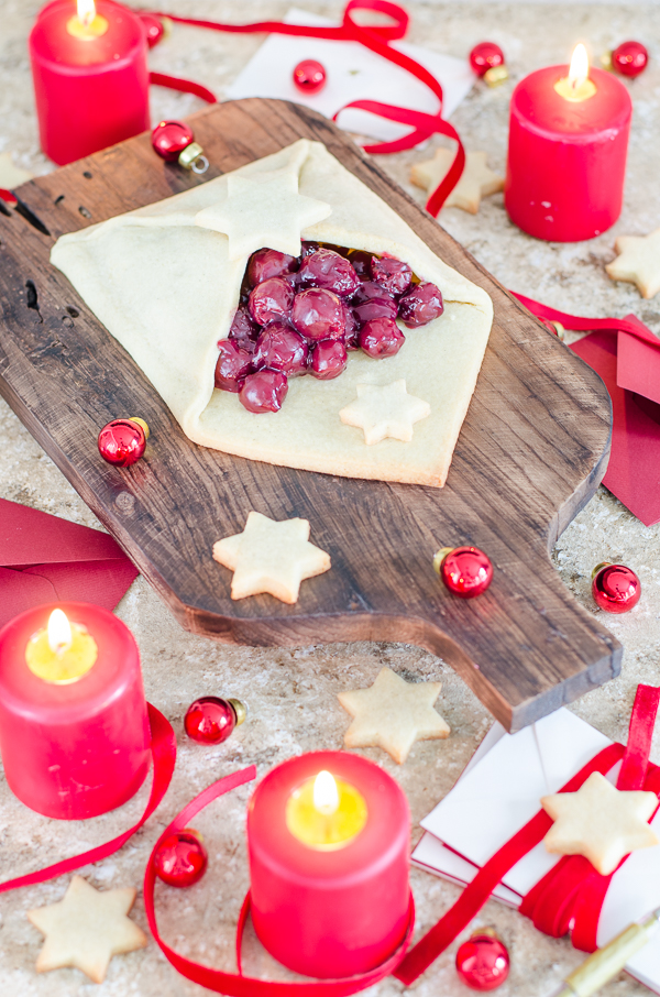 Christmas Letter Cookies mit Glühweinkirschen Food Blogger Adventskalender